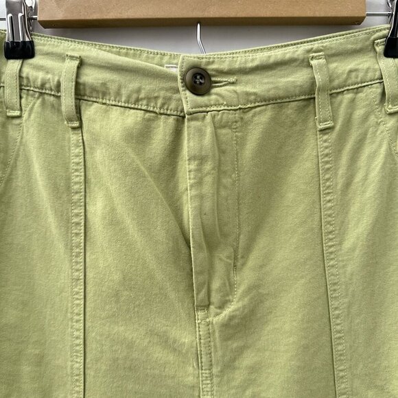 The Great Vintage‎ Straight Relaxed Fit Pants Flat Front Pockets Green Women 28 - Picture 4 of 16